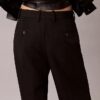 Pantaloni in misto gabardine di lana Pantaloni in misto gabardine di lana