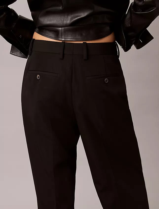 Pantaloni in misto gabardine di lana Pantaloni in misto gabardine di lana