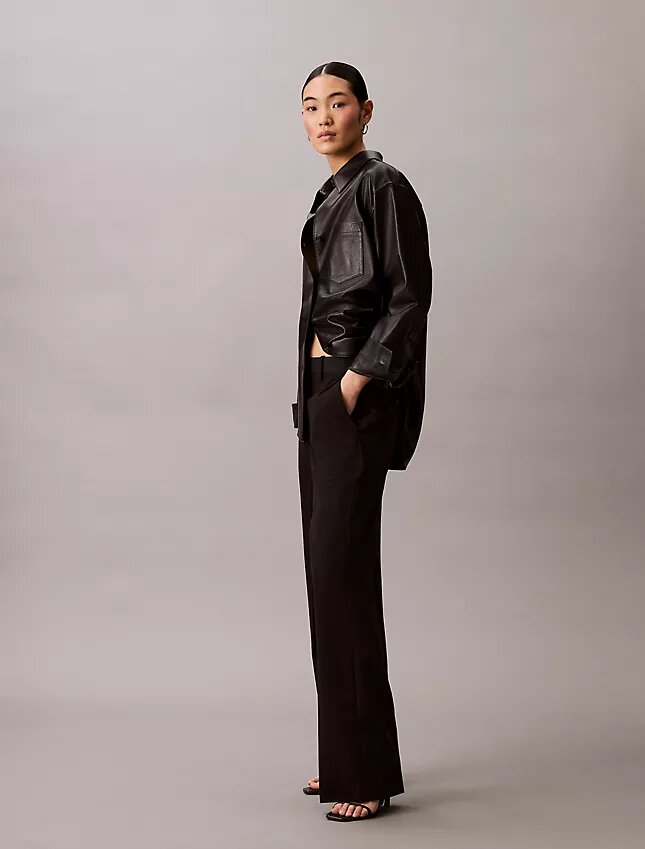 Pantaloni in misto gabardine di lana Pantaloni in misto gabardine di lana