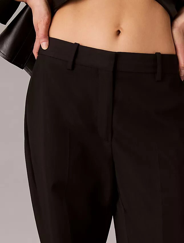Pantaloni in misto gabardine di lana Pantaloni in misto gabardine di lana