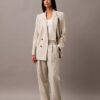 Pantaloni in misto gabardine di lana con pieghe Pantaloni in misto gabardine di lana con pieghe