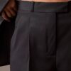 Pantaloni in misto gabardine di lana con pieghe Pantaloni in misto gabardine di lana con pieghe