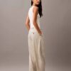 Pantaloni in misto gabardine di lana con pieghe Pantaloni in misto gabardine di lana con pieghe