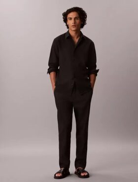 Pantaloni in misto lino