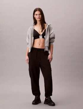 Pantaloni jogger cargo in felpa con Monogram