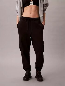 Pantaloni jogger cargo in felpa con Monogram