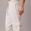 Pantaloni jogger cargo in felpa con Monogram Pantaloni jogger cargo in felpa con Monogram