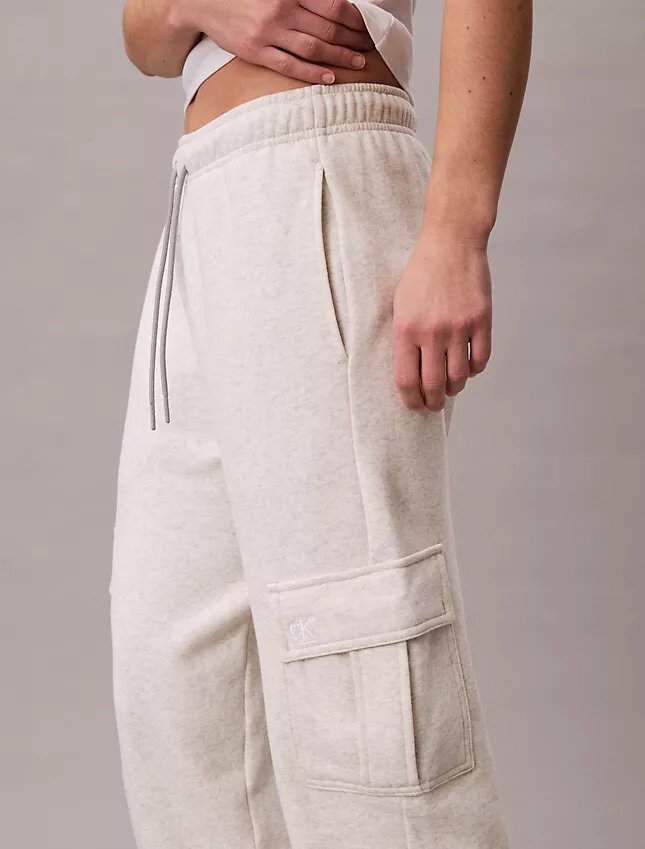 Pantaloni jogger cargo in felpa con Monogram Pantaloni jogger cargo in felpa con Monogram