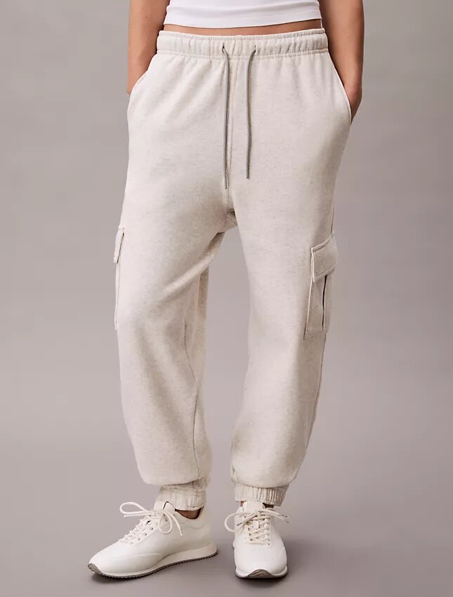 Pantaloni jogger cargo in felpa con Monogram Pantaloni jogger cargo in felpa con Monogram
