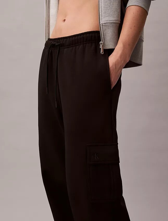Pantaloni jogger cargo in felpa con Monogram Pantaloni jogger cargo in felpa con Monogram
