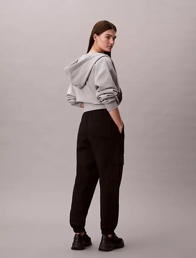 Pantaloni jogger cargo in felpa con Monogram Pantaloni jogger cargo in felpa con Monogram