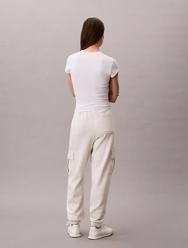 Pantaloni jogger cargo in felpa con Monogram Pantaloni jogger cargo in felpa con Monogram