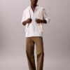 Pantaloni larghi in cotone elasticizzato Pantaloni larghi in cotone elasticizzato