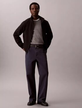 Pantaloni larghi in cotone elasticizzato
