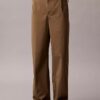 Pantaloni larghi in cotone elasticizzato Pantaloni larghi in cotone elasticizzato