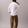 Pantaloni larghi in cotone elasticizzato Pantaloni larghi in cotone elasticizzato