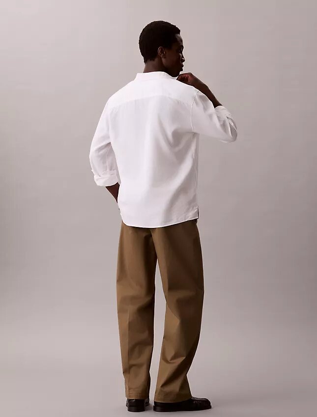 Pantaloni larghi in cotone elasticizzato Pantaloni larghi in cotone elasticizzato