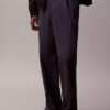Pantaloni larghi in cotone elasticizzato Pantaloni larghi in cotone elasticizzato