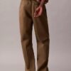 Pantaloni larghi in cotone elasticizzato Pantaloni larghi in cotone elasticizzato