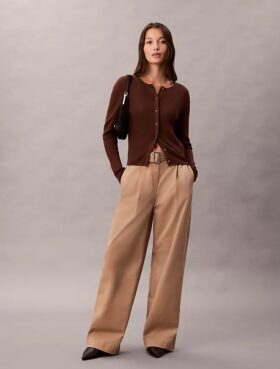 Pantaloni sartoriali con cintura