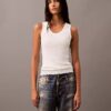 Pantaloni sartoriali con stampa Denim