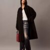 Pantaloni sartoriali con stampa Denim