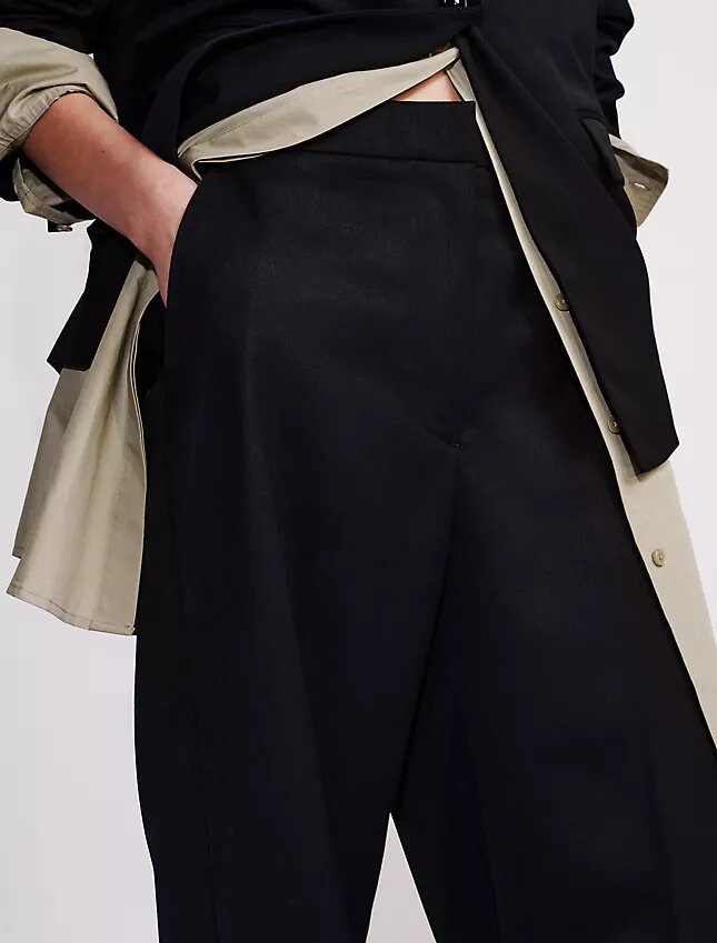 Pantaloni sartoriali in misto lana Pantaloni sartoriali in misto lana