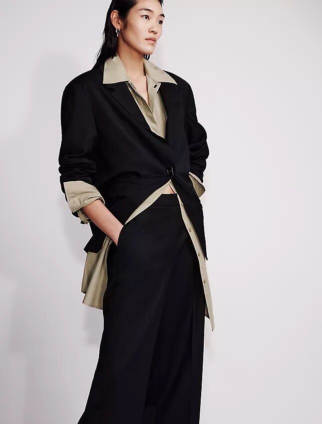 Pantaloni sartoriali in misto lana Pantaloni sartoriali in misto lana