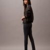Pantaloni skinny in ponte con stampa a spina di pesce Pantaloni skinny in ponte con stampa a spina di pesce
