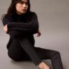 Pantaloni skinny in ponte con stampa a spina di pesce Pantaloni skinny in ponte con stampa a spina di pesce