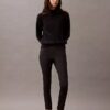 Pantaloni skinny in ponte con stampa a spina di pesce Pantaloni skinny in ponte con stampa a spina di pesce