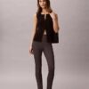 Pantaloni skinny stampati in ponte