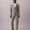 Pantaloni slim a pied-de-poule