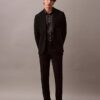 Pantaloni slim in gabardine di lana Pantaloni slim in gabardine di lana