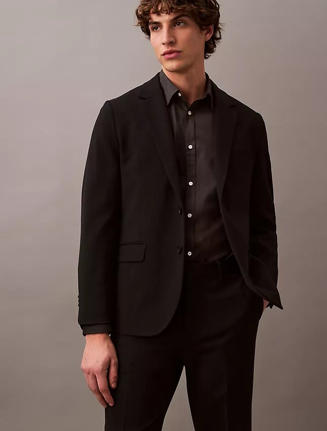Pantaloni slim in gabardine di lana Pantaloni slim in gabardine di lana