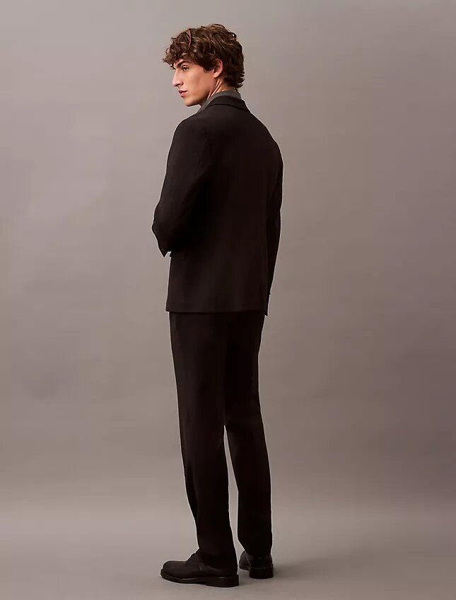 Pantaloni slim in gabardine di lana Pantaloni slim in gabardine di lana