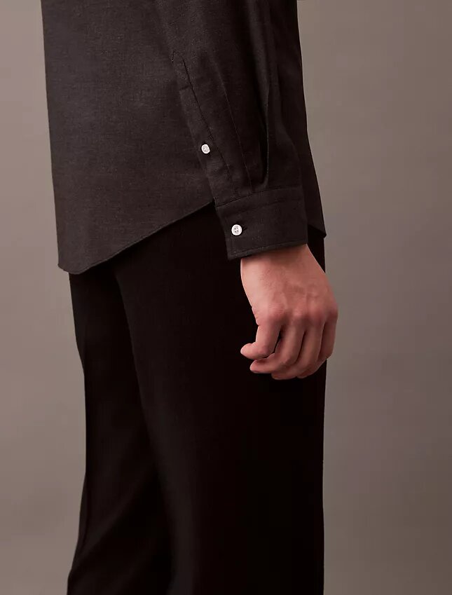 Pantaloni slim in gabardine di lana Pantaloni slim in gabardine di lana