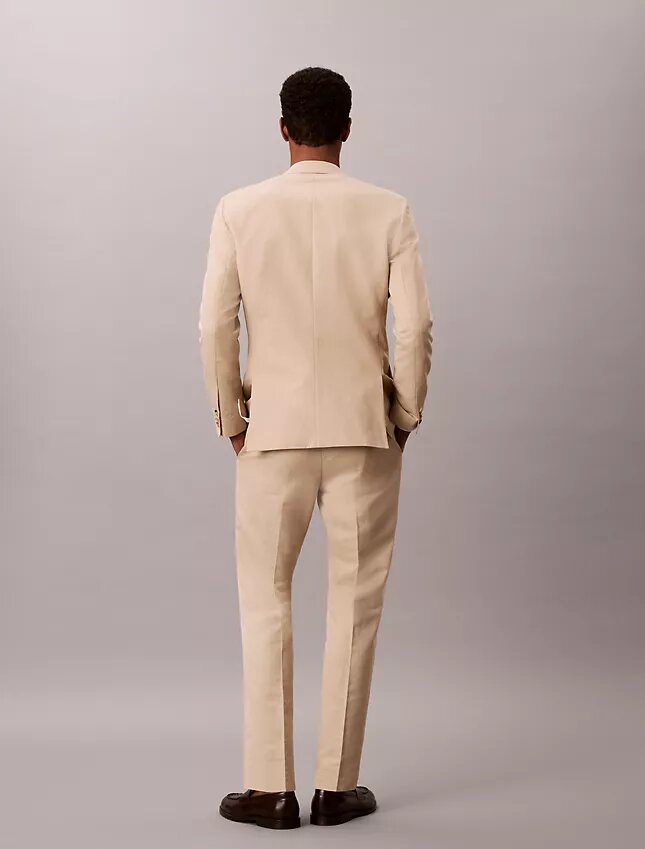 Pantaloni slim in misto lino Pantaloni slim in misto lino