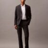 Pantaloni slim su misura in misto lana Pantaloni slim su misura in misto lana