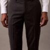 Pantaloni slim su misura in misto lana Pantaloni slim su misura in misto lana