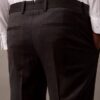 Pantaloni slim su misura in misto lana Pantaloni slim su misura in misto lana