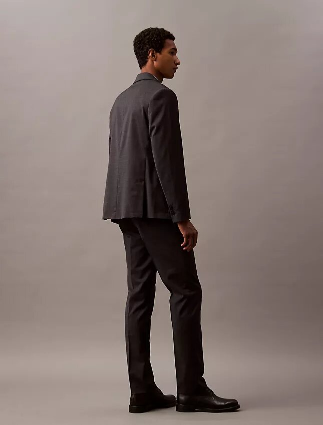 Pantaloni slim su misura in misto lana Pantaloni slim su misura in misto lana