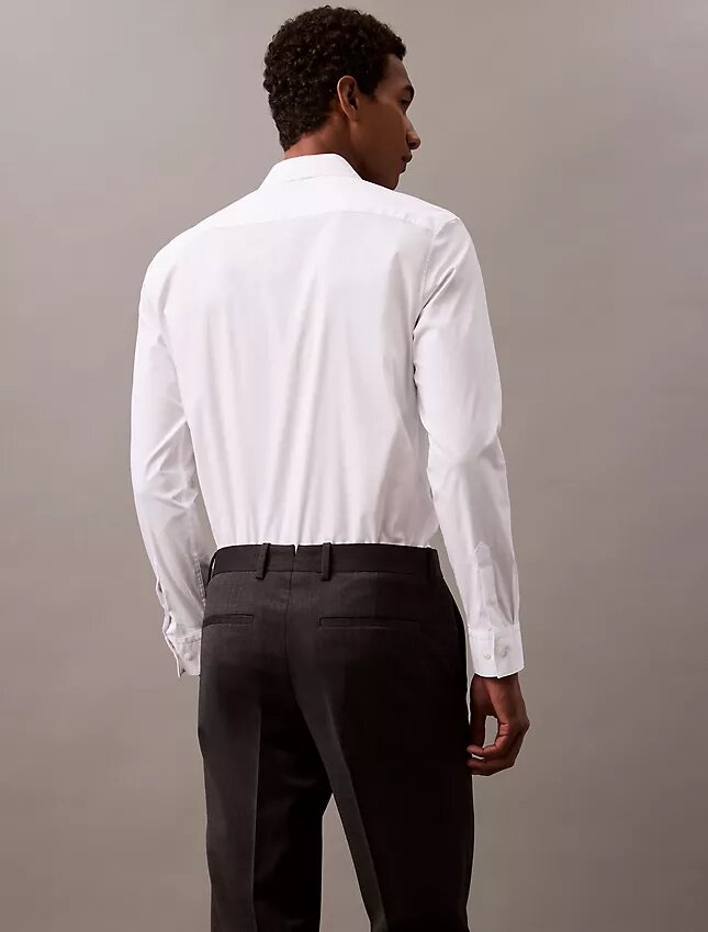 Pantaloni slim su misura in misto lana Pantaloni slim su misura in misto lana