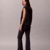 Pantaloni slim svasati in ponte Pantaloni slim svasati in ponte