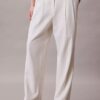 Pantaloni su misura a gamba larga in misto lino Pantaloni su misura a gamba larga in misto lino