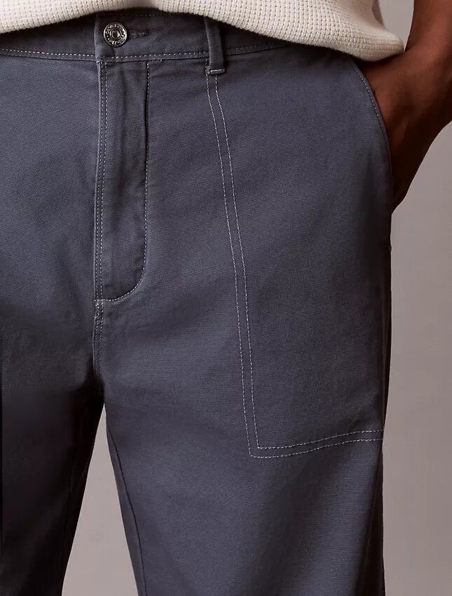 Pantaloni utility dritti dal taglio morbido Pantaloni utility dritti dal taglio morbido