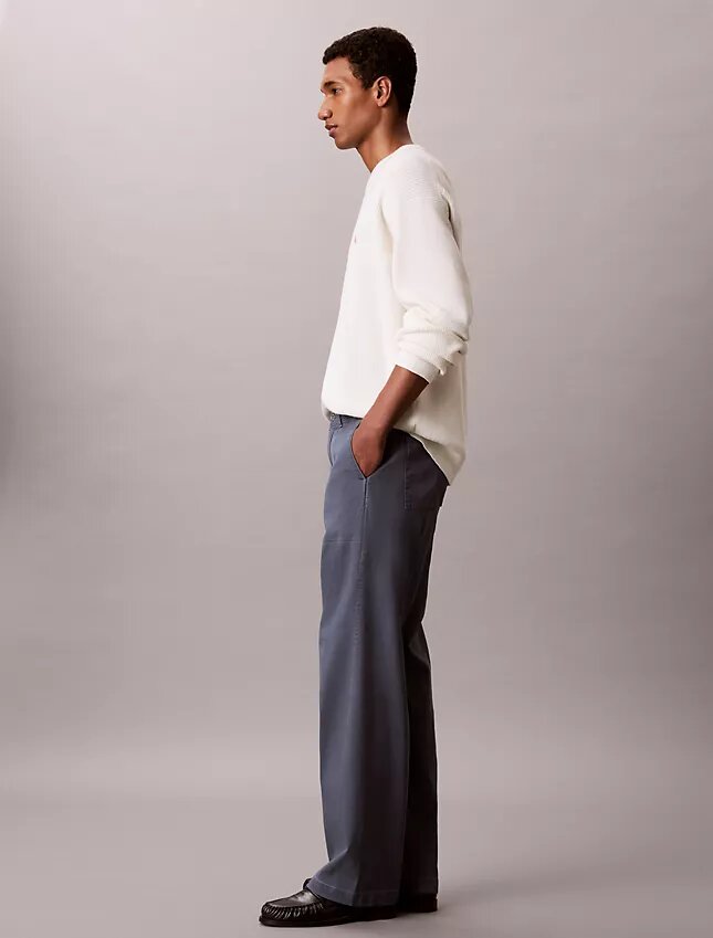 Pantaloni utility dritti dal taglio morbido Pantaloni utility dritti dal taglio morbido