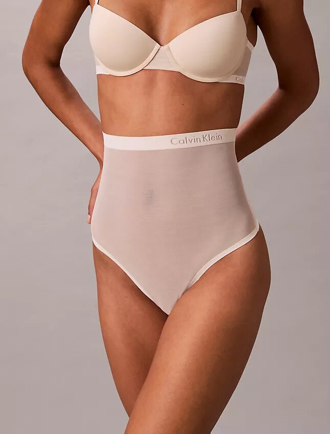Perizoma minimalista in rete a vita alta Thong Perizoma minimalista in rete a vita alta Thong