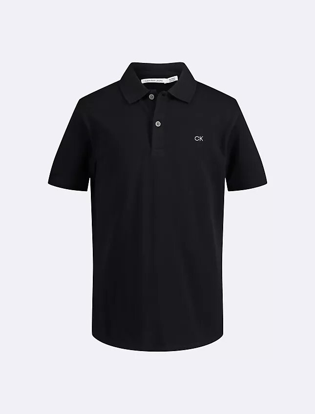 Polo bambino in micro piqué tinta unita Polo bambino in micro piqué tinta unita
