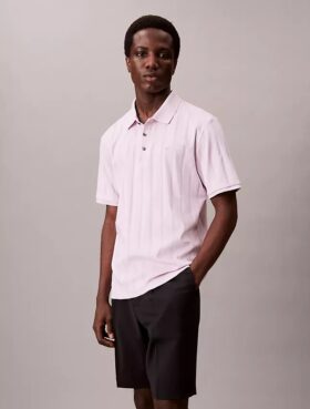 Polo classica a costine variegate
